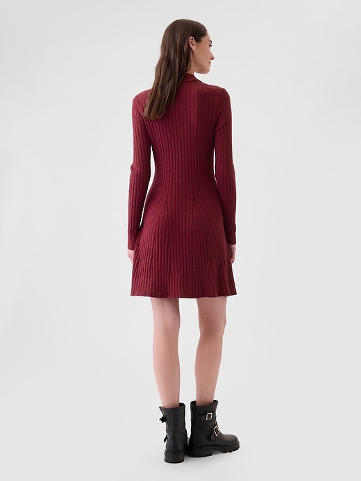 Image number 2 showing, CashSoft Polo Sweater Mini Dress