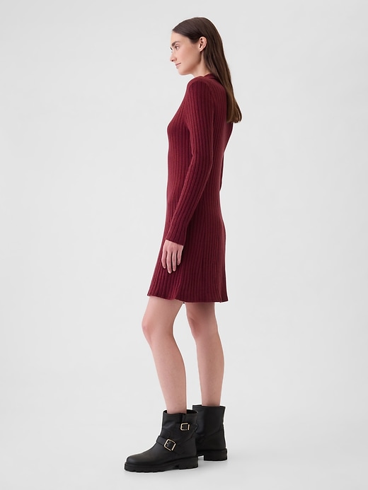 Image number 3 showing, CashSoft Polo Sweater Mini Dress
