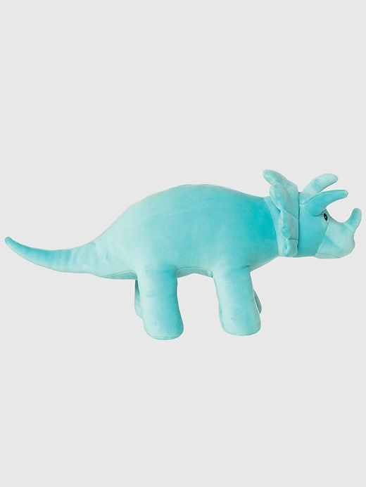 2 of 8 showing, with the color Blue of product Velveteen Dino Spike Triceratops