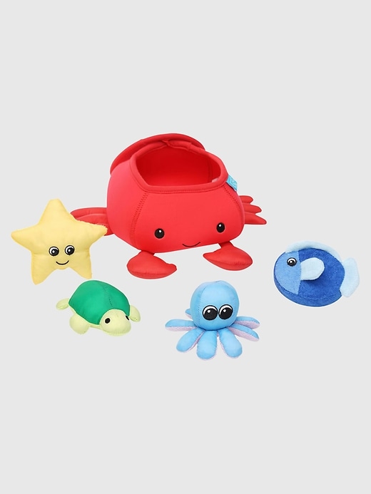 2 of 8 showing, with the color Multi of product Crab Floating Fill n Spill Bath Toy