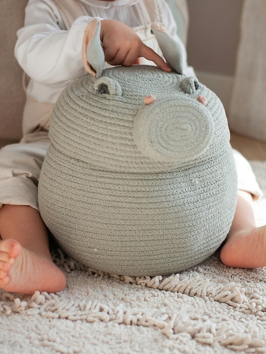 Image number 4 showing, Lorena Canals Storage Basket Henry The Hippo