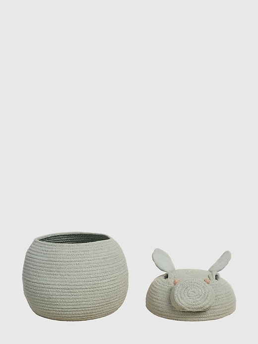 Image number 3 showing, Lorena Canals Storage Basket Henry The Hippo