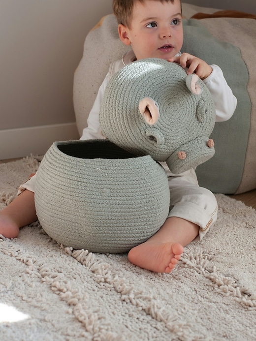 Image number 6 showing, Lorena Canals Storage Basket Henry The Hippo
