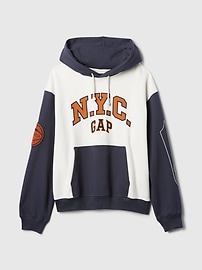 NYC Logo Colorblock Hoodie