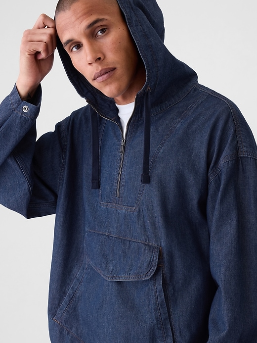 ◆KODAK◆ K denim anorak jacket BLACK K4123LJK27BLK Denim Anorak Jacket | Gap