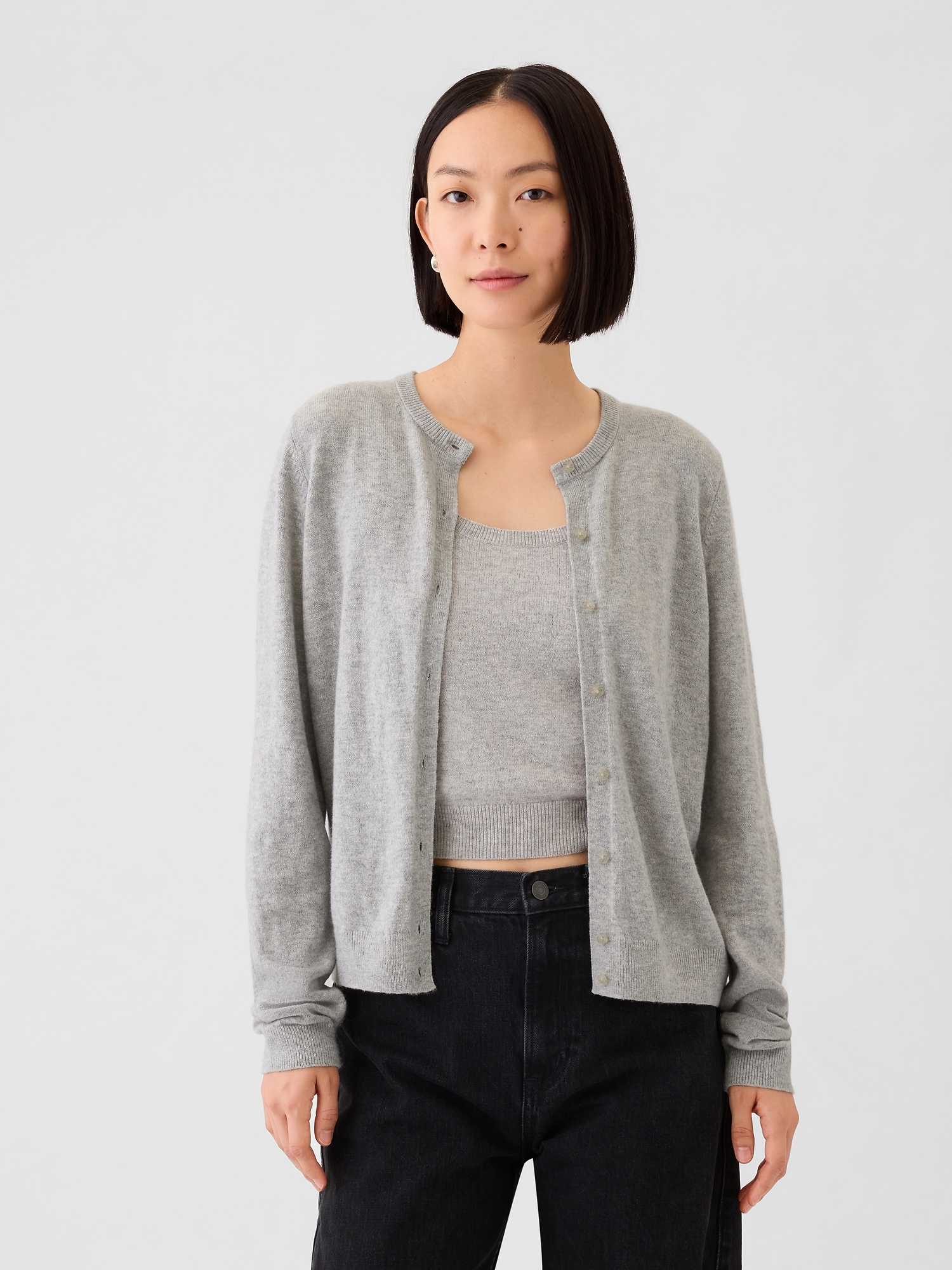 CashSoft Cardigan - Gray