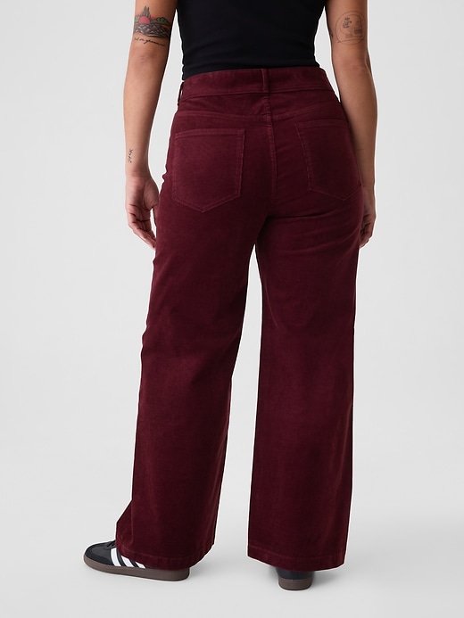 Image number 6 showing, High Rise Corduroy Stride Wide-Leg Pants