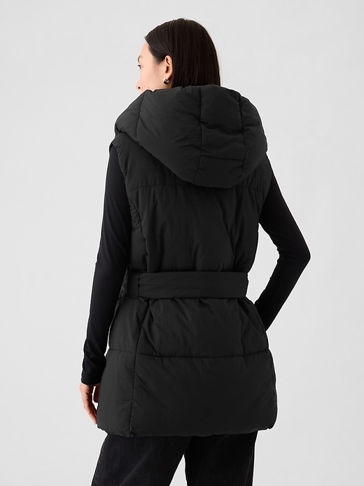 2 of 8 showing, with the color Black of product Duvet Wrap Puffer Vest