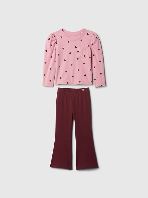 1 of 8 showing, with the color Elle pink of product Baby & Toddler Mix & Match Outfit Set