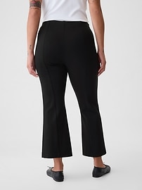 High Rise Ponte Crop Kick Pants