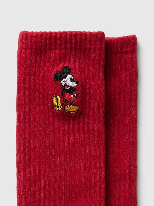 2 of 8 showing, with the color sled red of product Gap x Disney Crew Socks