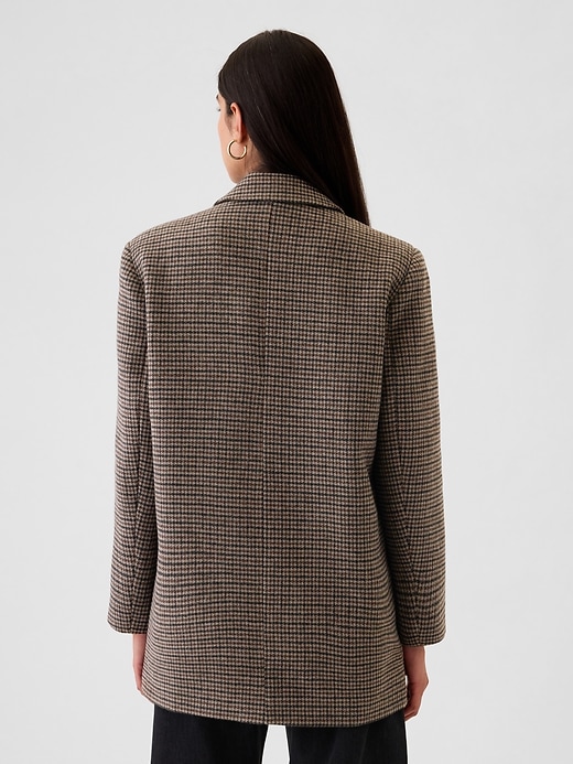 2 of 8 showing, with the color brown houndstooth of product Relaxed Houndstooth Blazer