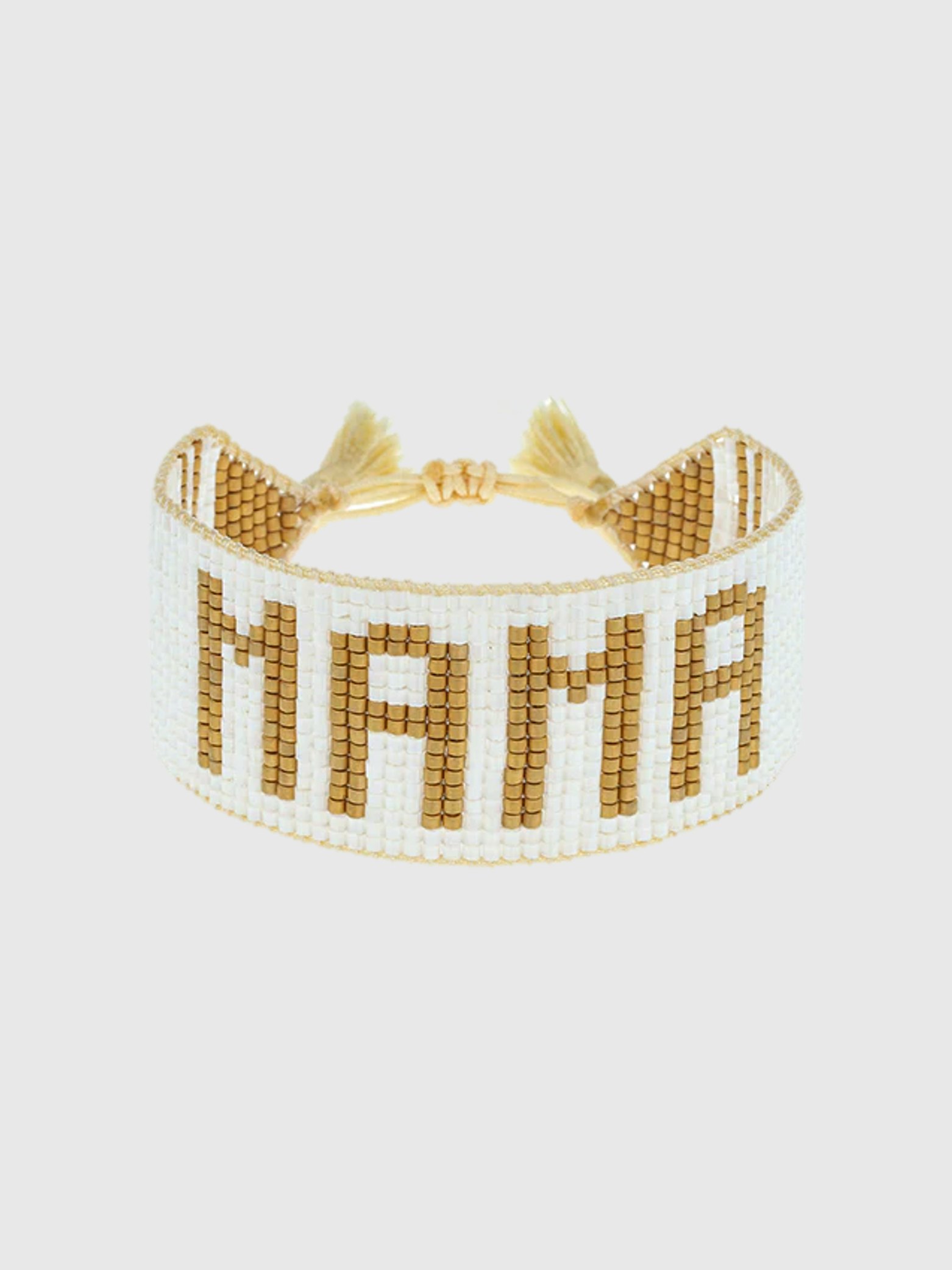 HART White and Gold MAMA Bracelet