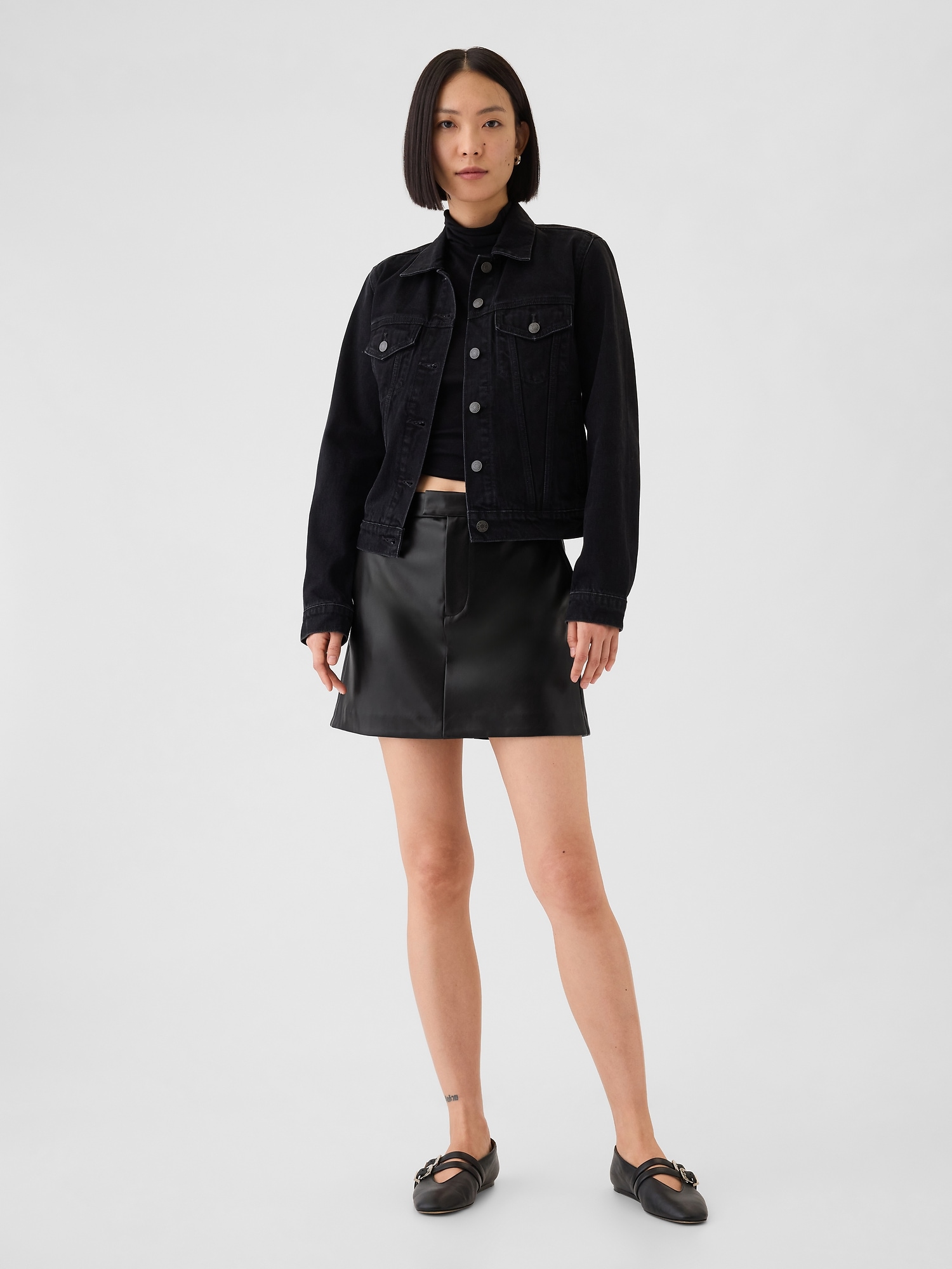Casual Leather Skirt | Gap