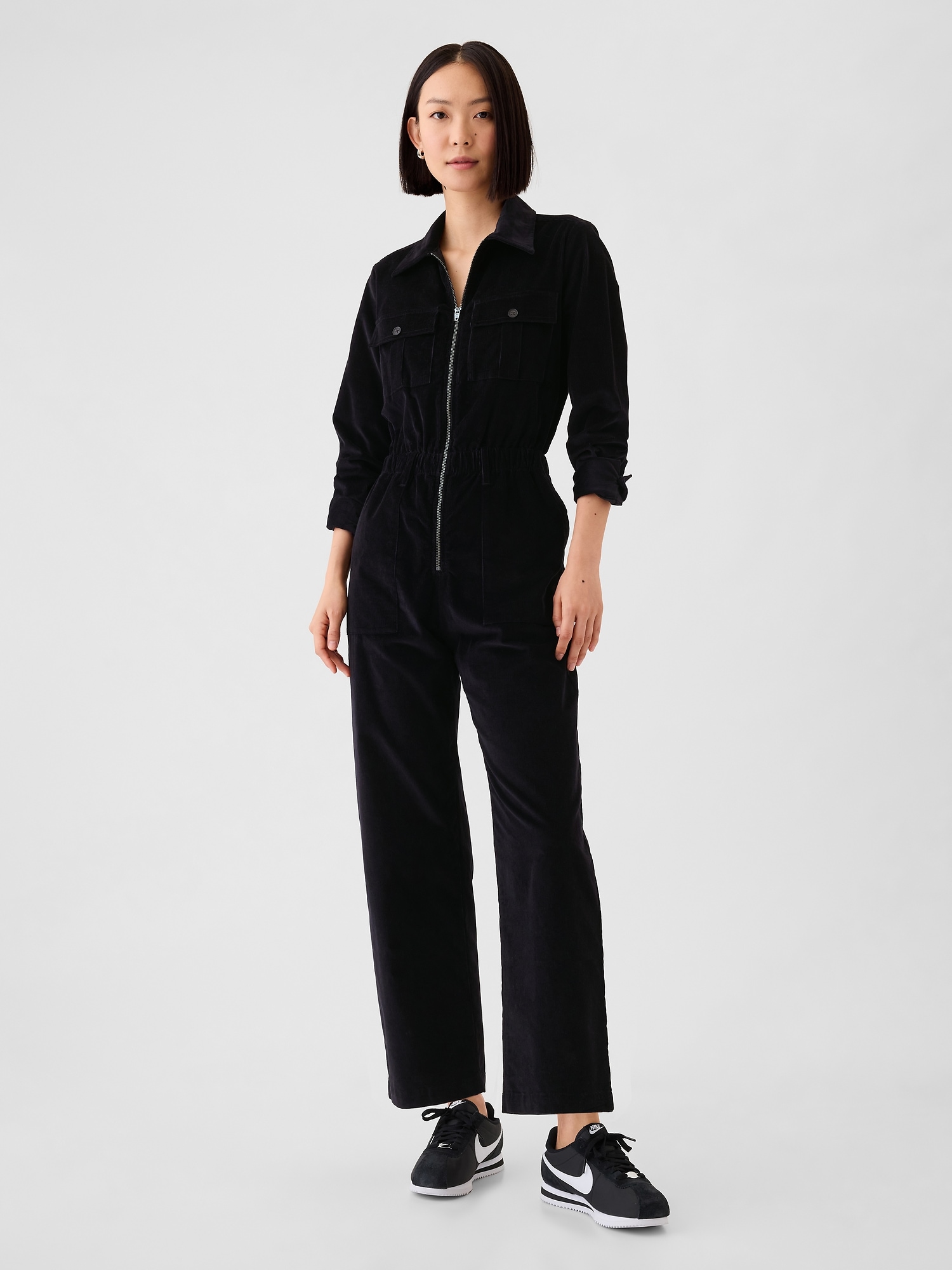 Gap black jumpsuit on sale