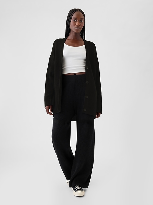 CashSoft Shaker-Stitch Boyfriend Cardigan | Gap