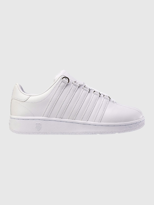 K-Swiss Classic VN Sneaker - White/White, 8 M US Toddler, Leather Court-Inspired Shoes