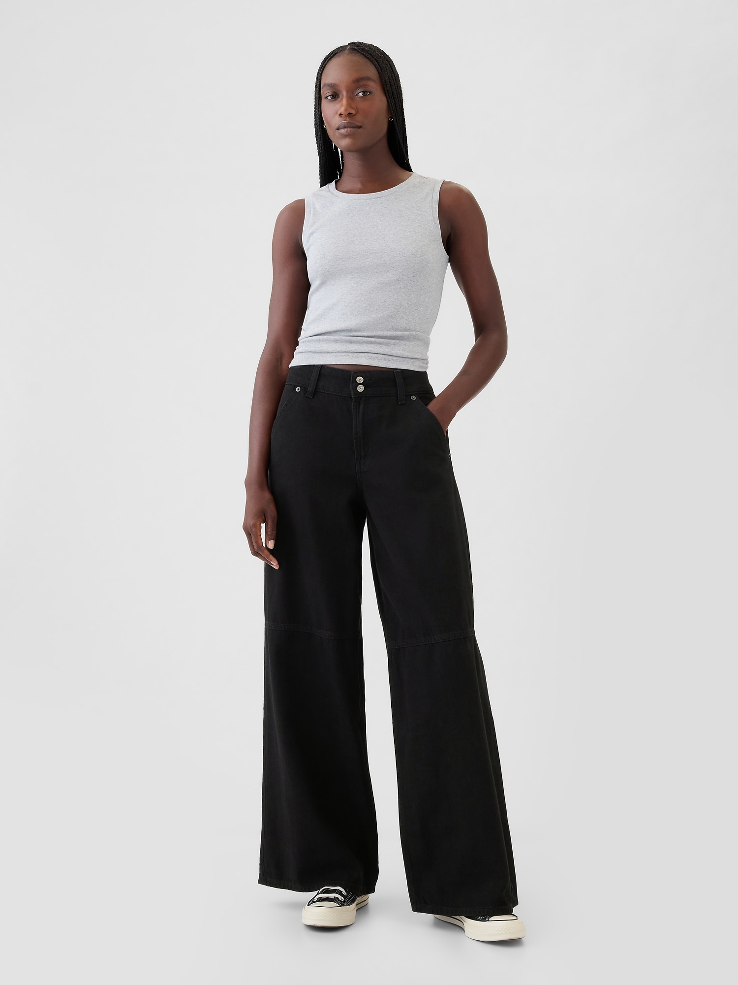 GAP MID RISE ULTRASOFT BAGGY JEANS 