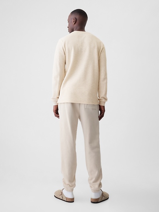 2 of 8 showing, with the color CREAM of product Rib Henley PJ Shirt
