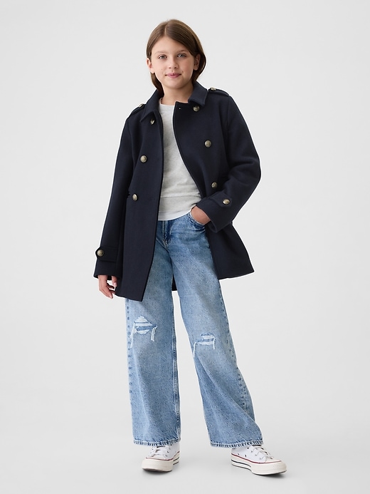Image number 3 showing, Kids Wool Peacoat