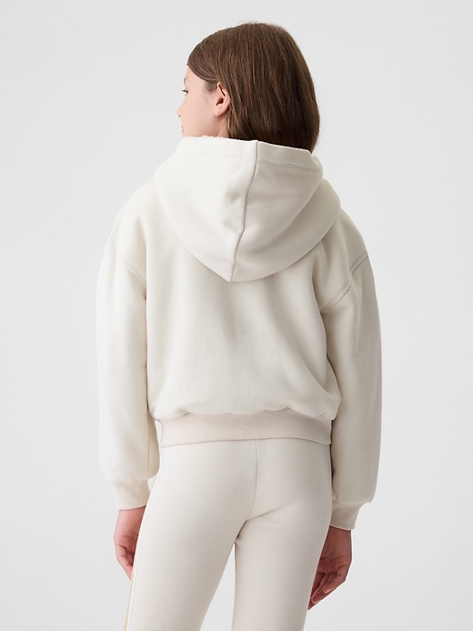 2 of 8 showing, with the color Chino of product Kids VintageSoft Cozy Logo Hoodie