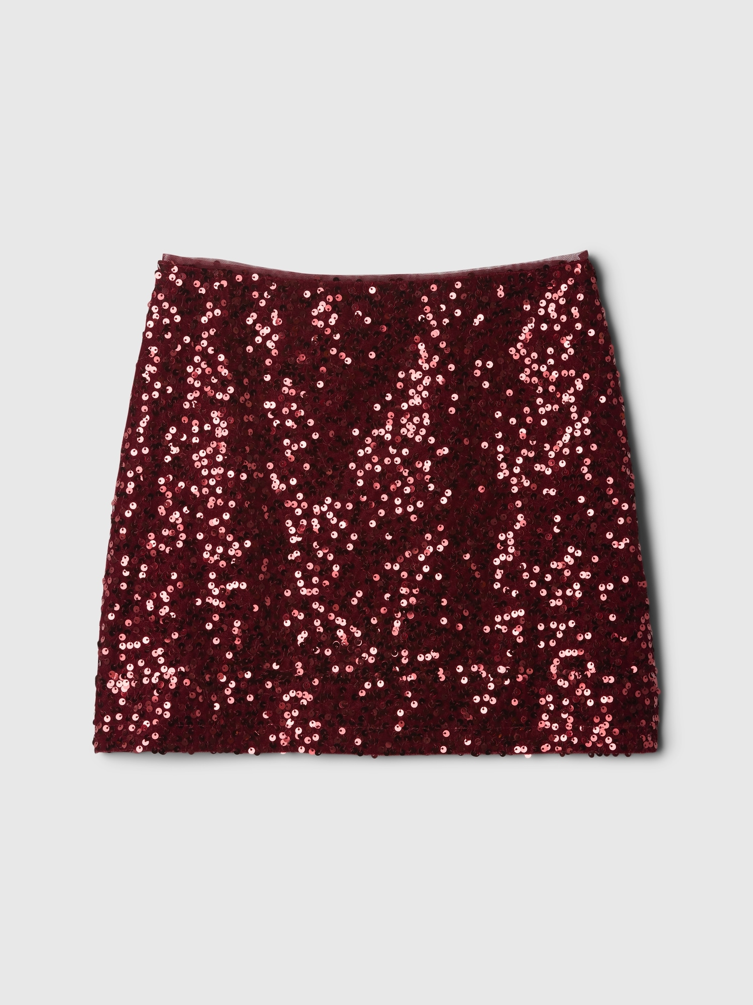 Girls Sequin Velvet Mini Skirt by Gap Red Delicious Size 12
