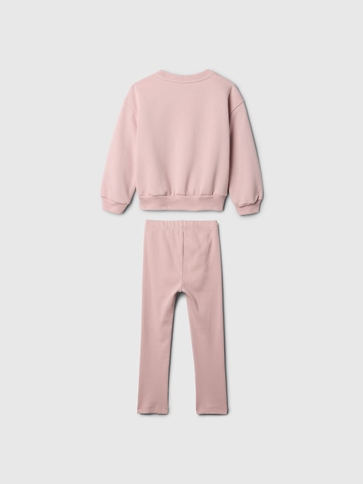 2 of 8 showing, with the color primitive pink of product Gap × Disney Baby VintageSoft Outfit Set