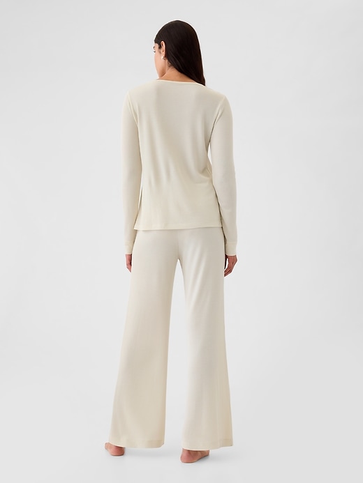 2 of 8 showing, with the color Chino beige of product Waffle PJ Pants