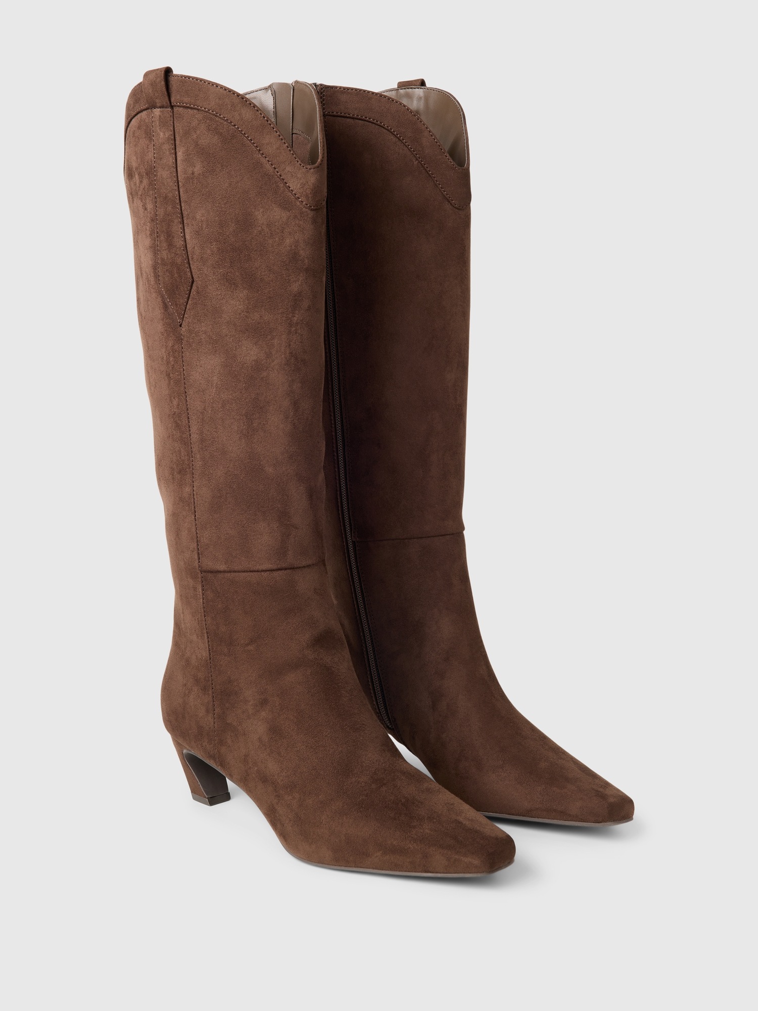 Женские ботинки Gap Vegan Suede, цвет: Шоколадный коричневый — фото 2