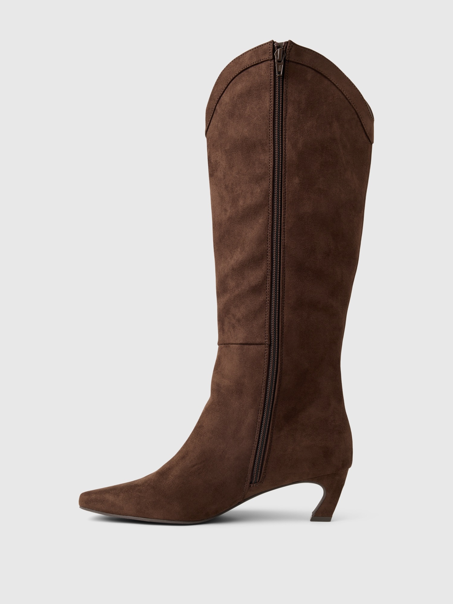 Женские ботинки Gap Vegan Suede, цвет: Шоколадный коричневый — фото 4