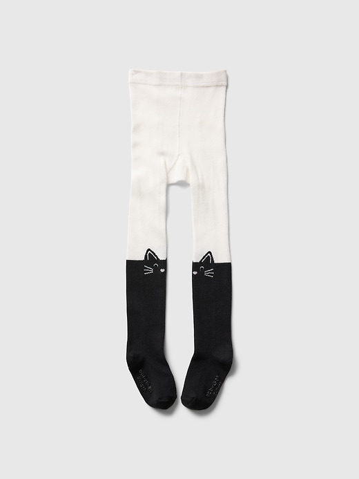 1 of 8 showing, with the color new off white of product Baby & Toddler Halloween Tights