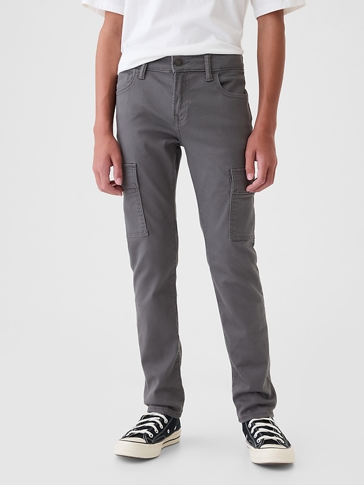 2 of 8 showing, with the color Eiffel tower of product Kids Slim City Cargo Jeans