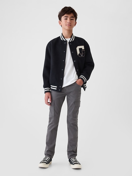 1 of 8 showing, with the color Eiffel tower of product Kids Slim City Cargo Jeans
