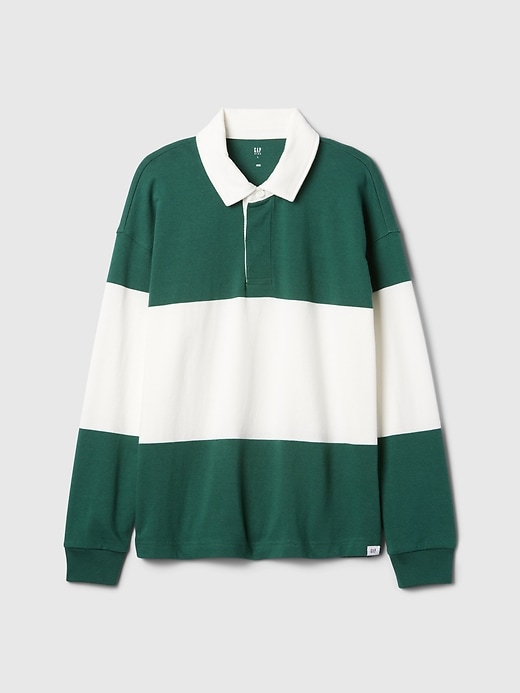 1 of 8 showing, with the color balsam green of product Kids Rugby Shirt