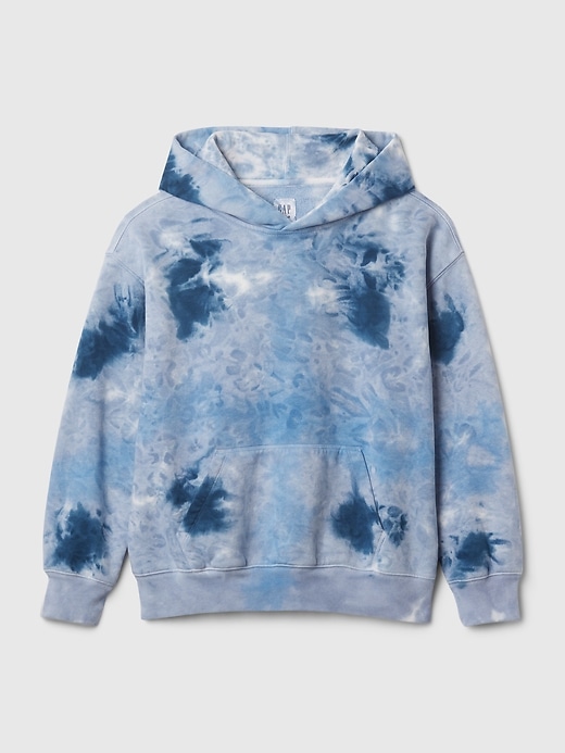 1 of 8 showing, with the color tie dye of product Kids Vintage Soft Oversized Hoodie