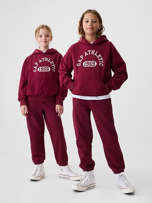 2 of 8 showing, with the color red delicious of product Kids Vintage Soft Joggers
