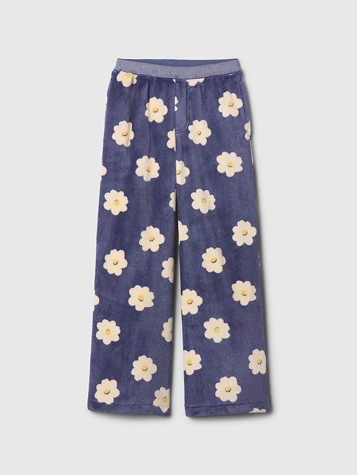 1 of 8 showing, with the color multi flower of product Kids Recycled Cozy PJ Pants