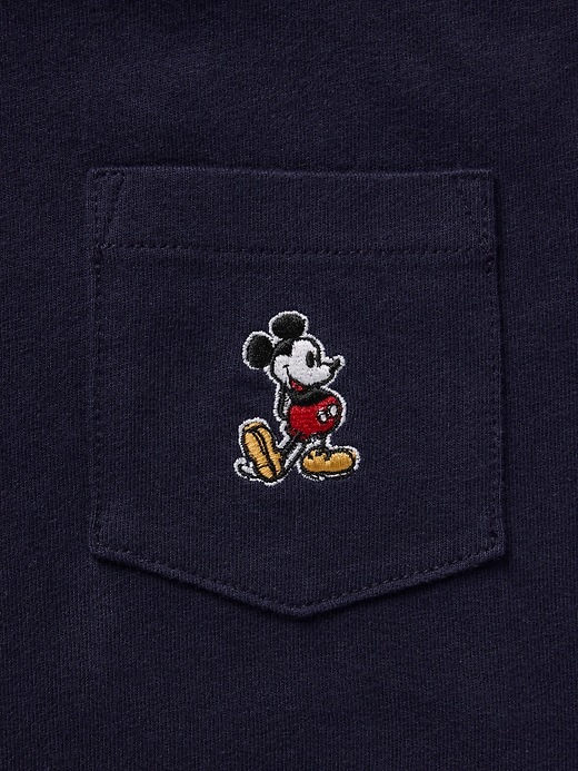 3 of 8 showing, with the color Mickey Mouse navy uniform of product Gap × Disney Kids Pocket T-Shirt
