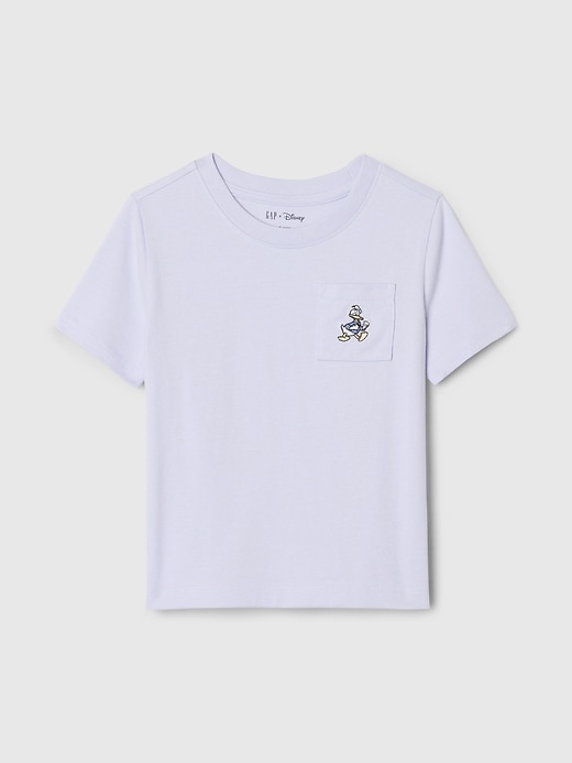 6 of 8 showing, with the color Donald Duck jet stream blue of product Gap × Disney Baby Pocket T-Shirt