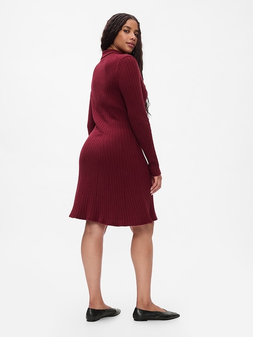 Image number 6 showing, CashSoft Polo Sweater Mini Dress