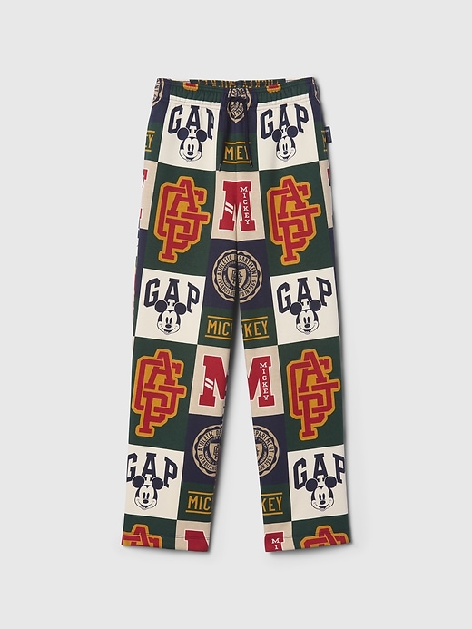 6 of 8 showing, with the color patchwork of product Gap × Disney Kids VintageSoft Mickey Mouse Logo Sweatpants