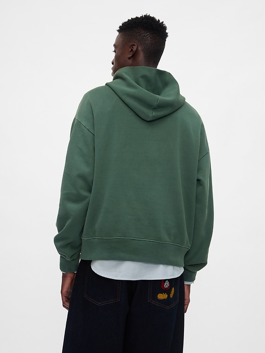 2 of 8 showing, with the color essex green of product Gap × Disney Mickey Mouse Logo Hoodie