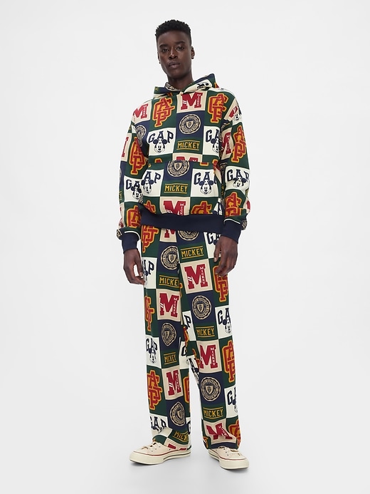 1 of 8 showing, with the color patchwork of product Gap × Disney Logo Baggy Sweatpants