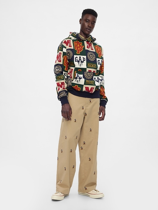 3 of 8 showing, with the color patchwork of product Gap × Disney Mickey Mouse Logo Hoodie