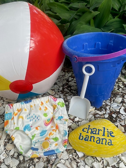 Image number 3 showing, Charlie Banana Reusable Swim Diaper with Snaps UPF50
