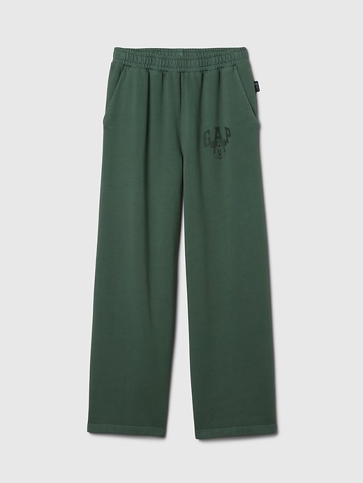 6 of 8 showing, with the color essex green of product Gap × Disney Logo Baggy Sweatpants