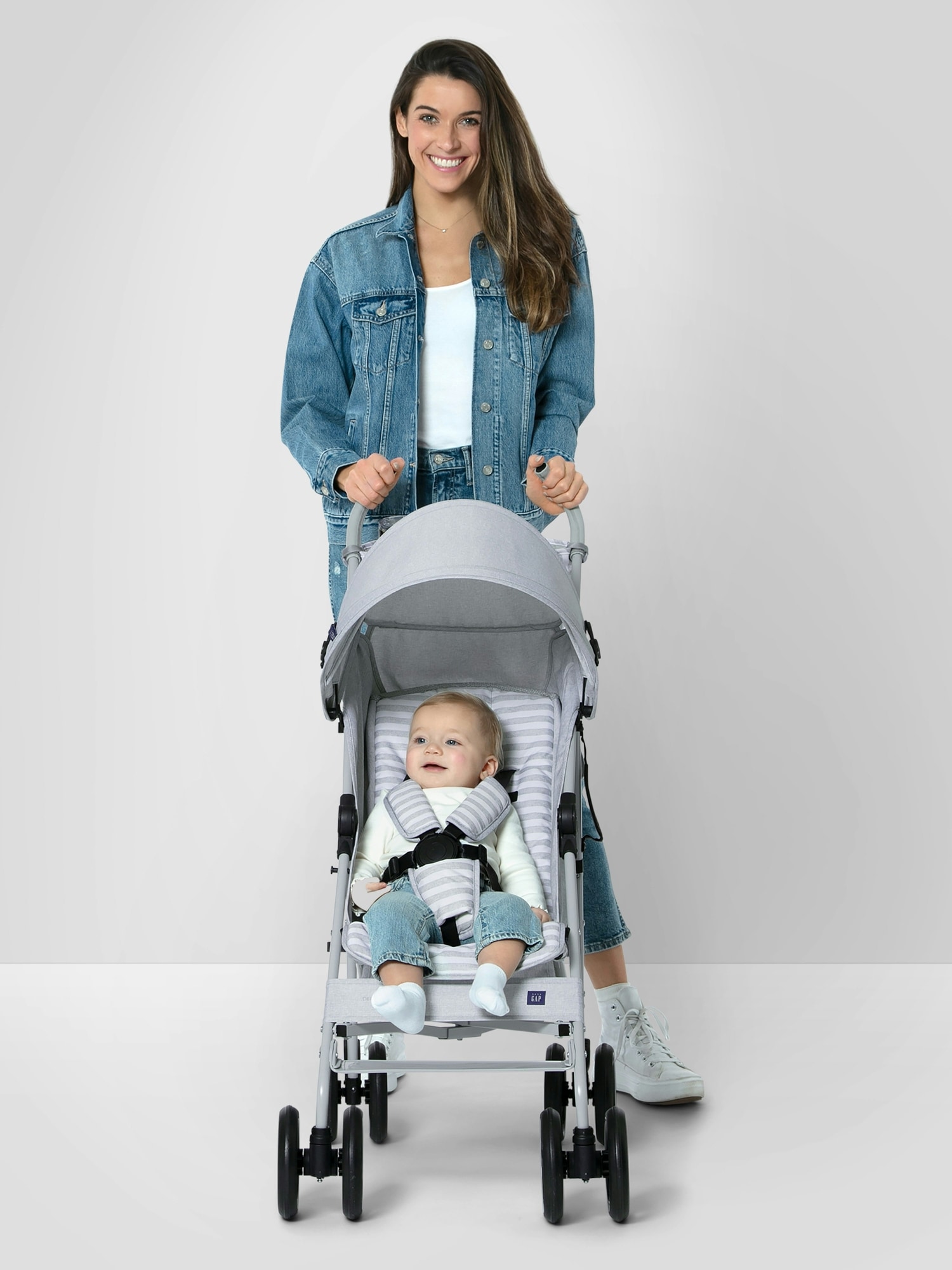 Прогулочная коляска babyGap Classic, цвет: Серый — фото 3