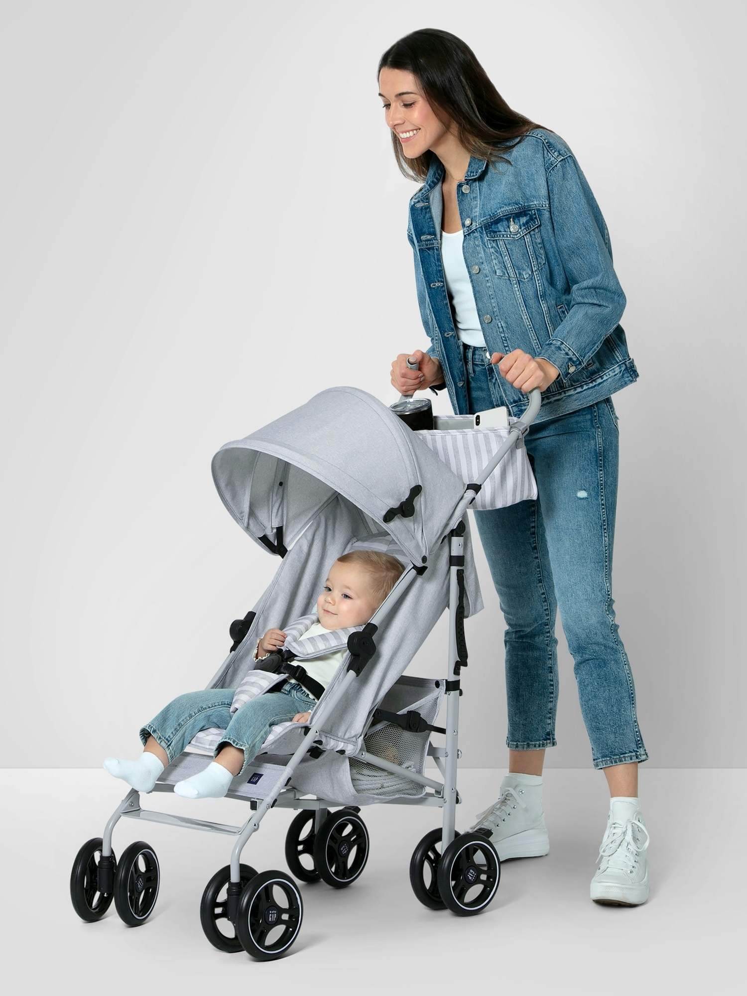 Прогулочная коляска babyGap Classic, цвет: Серый — фото 2