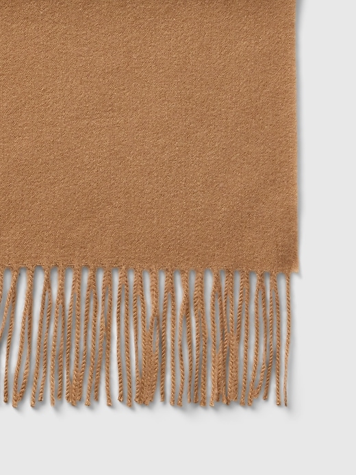 2 of 8 showing, with the color pretzel brown of product Fringe Scarf