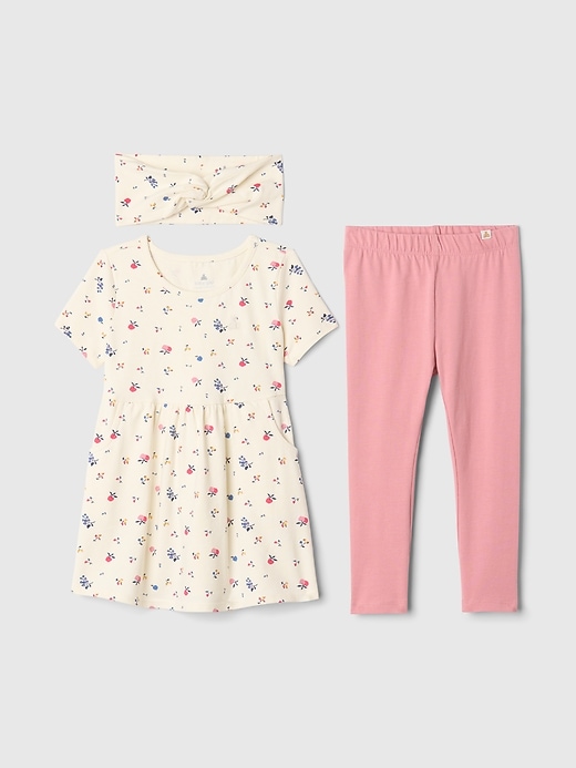1 of 8 showing, with the color Ivory frost of product Baby & Toddler Mix & Match Dress Outfit Set